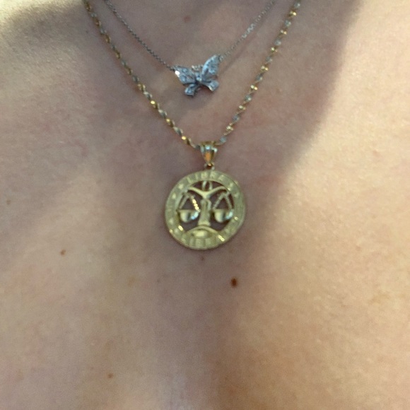 Birthmonth Horoscope Pendant Round 14k Solid Gold all months available - Picture 7 of 7